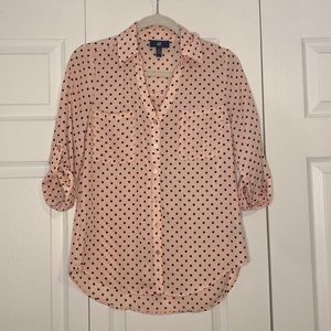 Polka Dot Button Up Shirt
